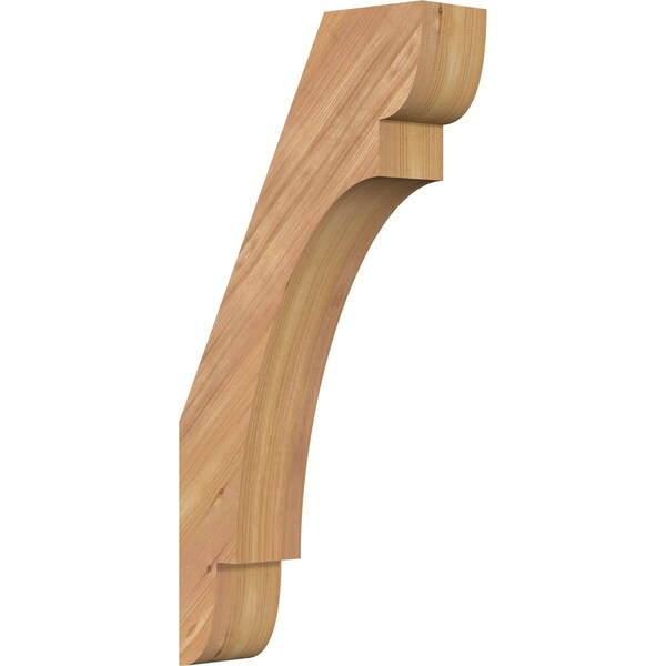 Ekena Millwork 3 1/2"W x 12"D x 24"H Olympic Smooth Knee Brace, Western Red Cedar BRC04X12X24OLY00SWR - main